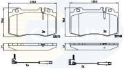 CBP21117 Sada brzdových destiček, kotoučová brzda Comline COMLINE