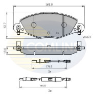 CBP21121 Sada brzdových destiček, kotoučová brzda Comline COMLINE