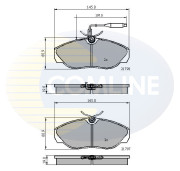 CBP2219 Sada brzdových destiček, kotoučová brzda Comline COMLINE