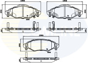 CBP31152 Sada brzdových destiček, kotoučová brzda Comline COMLINE
