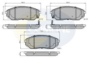 CBP31178 Sada brzdových destiček, kotoučová brzda Comline COMLINE