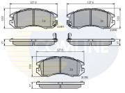 CBP3127 Sada brzdových destiček, kotoučová brzda Comline COMLINE