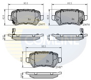 CBP31551 Sada brzdových destiček, kotoučová brzda Comline COMLINE