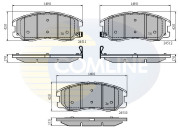 CBP31582 Sada brzdových destiček, kotoučová brzda Comline COMLINE