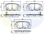 CBP32238 Sada brzdových destiček, kotoučová brzda Comline COMLINE