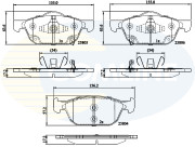 CBP32284 Sada brzdových destiček, kotoučová brzda Comline COMLINE