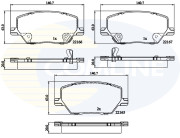 CBP32294 Sada brzdových destiček, kotoučová brzda Comline COMLINE