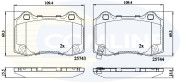 CBP32308 Sada brzdových destiček, kotoučová brzda Comline COMLINE