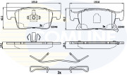 CBP32309 Sada brzdových destiček, kotoučová brzda Comline COMLINE