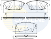 CBP32322 Sada brzdových destiček, kotoučová brzda Comline COMLINE