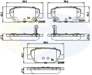CBP32323 Sada brzdových destiček, kotoučová brzda Comline COMLINE