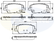 CBP32324 Sada brzdových destiček, kotoučová brzda Comline COMLINE