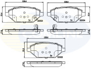 CBP32325 Sada brzdových destiček, kotoučová brzda Comline COMLINE