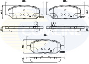 CBP32326 Sada brzdových destiček, kotoučová brzda Comline COMLINE