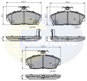 CBP3232 Sada brzdových destiček, kotoučová brzda Comline COMLINE