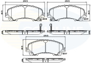 CBP32337 Sada brzdových destiček, kotoučová brzda Comline COMLINE