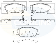 CBP32379 Sada brzdových destiček, kotoučová brzda Comline COMLINE