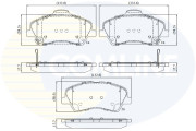 CBP32419 Sada brzdových destiček, kotoučová brzda Comline COMLINE