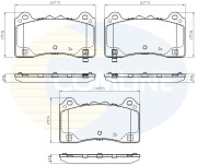 CBP32424 Sada brzdových destiček, kotoučová brzda Comline COMLINE