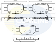 CBP32436 Sada brzdových destiček, kotoučová brzda Comline COMLINE