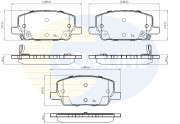 CBP32437 Sada brzdových destiček, kotoučová brzda Comline COMLINE