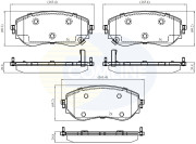 CBP32457 Sada brzdových destiček, kotoučová brzda Comline COMLINE