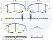 CBP32493 Sada brzdových destiček, kotoučová brzda Comline COMLINE
