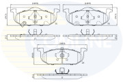 CBP32692 Sada brzdových destiček, kotoučová brzda Comline COMLINE