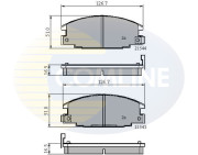 CBP3322 Sada brzdových destiček, kotoučová brzda Comline COMLINE