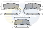 CBP3441 Sada brzdových destiček, kotoučová brzda Comline COMLINE