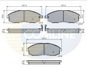 CBP3481 Sada brzdových destiček, kotoučová brzda Comline COMLINE