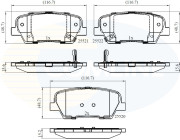 CBP36009 Sada brzdových destiček, kotoučová brzda Comline COMLINE