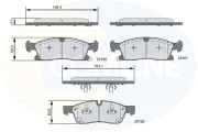 CBP36096 Sada brzdových destiček, kotoučová brzda Comline COMLINE