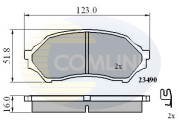 CBP3817 Sada brzdových destiček, kotoučová brzda Comline COMLINE