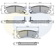 CBP3824 Sada brzdových destiček, kotoučová brzda Comline COMLINE