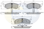 CBP3850 Sada brzdových destiček, kotoučová brzda Comline COMLINE