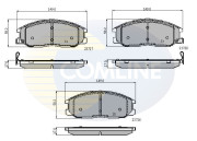 CBP3902 Sada brzdových destiček, kotoučová brzda Comline COMLINE