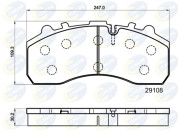 CBP9042MK Sada brzdových destiček, kotoučová brzda Comline COMLINE