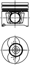 40218600 Píst KOLBENSCHMIDT