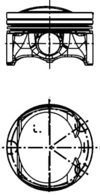 40761600 Píst KOLBENSCHMIDT