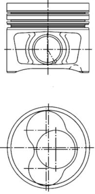 40408600 Píst KOLBENSCHMIDT