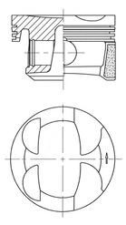 41705600 Píst KOLBENSCHMIDT