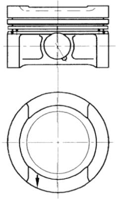 94503700 Píst KOLBENSCHMIDT