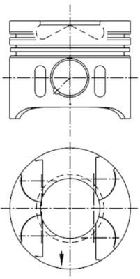 97409600 Píst KOLBENSCHMIDT