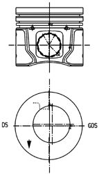 99960600 Píst KOLBENSCHMIDT