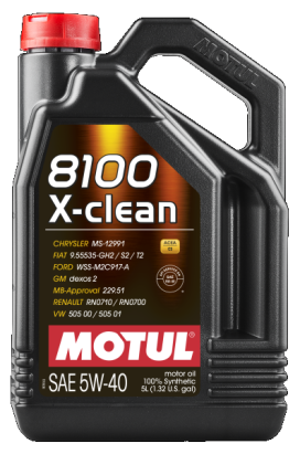 102051 MOTUL 8100 X-CLEAN 5W-40 – 5 litrů | 102051 MOTUL