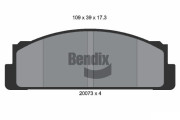 BPD1680 Sada brzdových destiček, kotoučová brzda BENDIX Braking