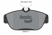 BPD1688 Sada brzdových destiček, kotoučová brzda BENDIX Braking