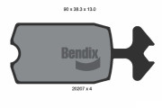 BPD1689 Sada brzdových destiček, kotoučová brzda BENDIX Braking