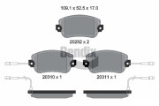 BPD1693 Sada brzdových destiček, kotoučová brzda BENDIX Braking